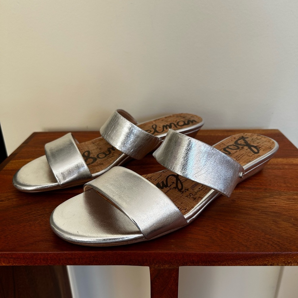 Sam Edelman Silver Sandals sz 9.5